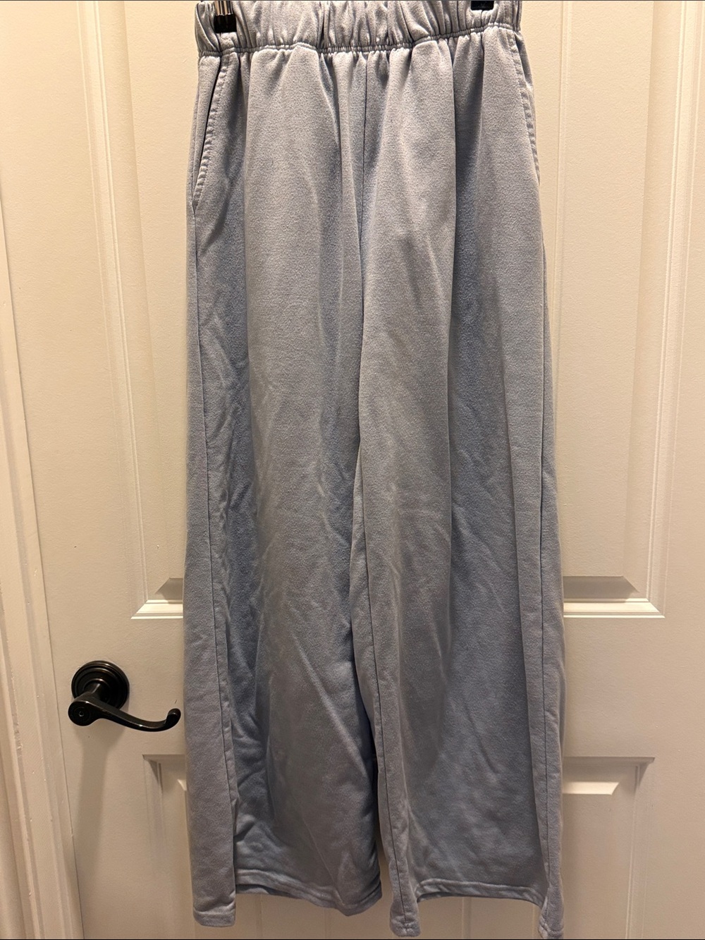 Kimberly C Men's Wide-Leg Sweatpants in Grey (S)
